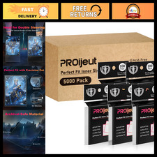 5000 Clear Card Sleeves - Perfect Fit Inner Sleeves for Double-Sleeving TCG Ga