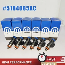 6 PCS New GENUINE MOPAR FUEL Injectors WRANGLER Challenger 3.6L 5184085AC