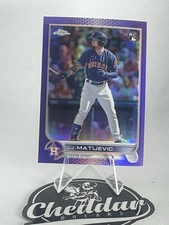 2022 Topps Chrome Update #USC190 J.J. Matijevic Purple Refractor RC