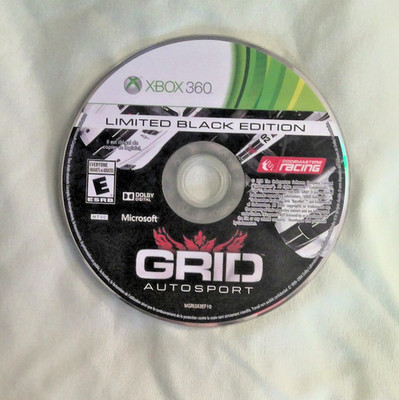 GRID Autosport Limited Black Edition ( Xbox 360, 2014) Disc Only - Tested Works