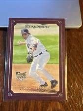 Andy LaRoche 2007 UD Masterpieces Pinot Red Frame #84 Los Angeles Dodgers /75