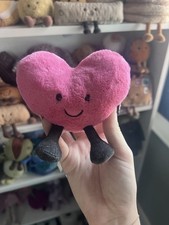 BNWT JELLYCAT GENUINE AMUSEABLES HOT PINK HEART SMALL