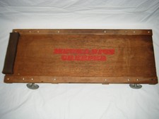 Vintage Mechanics Creeper Wooden Auto Tool With Metal Caster Wheels