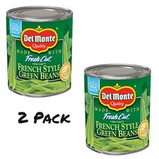  2 Pack  Del Monte French Style Green Beans, Vegetables, 8 oz Can, 2 Pack