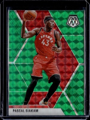 2019-20 Panini Mosaic #19 Pascal Siakam Green Prizm