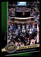 2009 Upper Deck 20th Anniversary - Dow Jones Closes Above 11,000 #2242