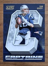 2018 Panini Score Football Captains Insert Tom Brady #18
