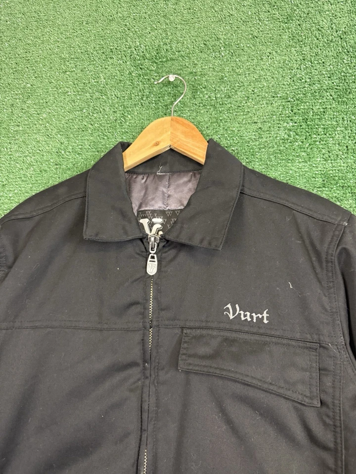 RARE Vurt Men's Full Zip Jacket Coat Art Design Lining Pockets Skater Size M - Image 2 of 4