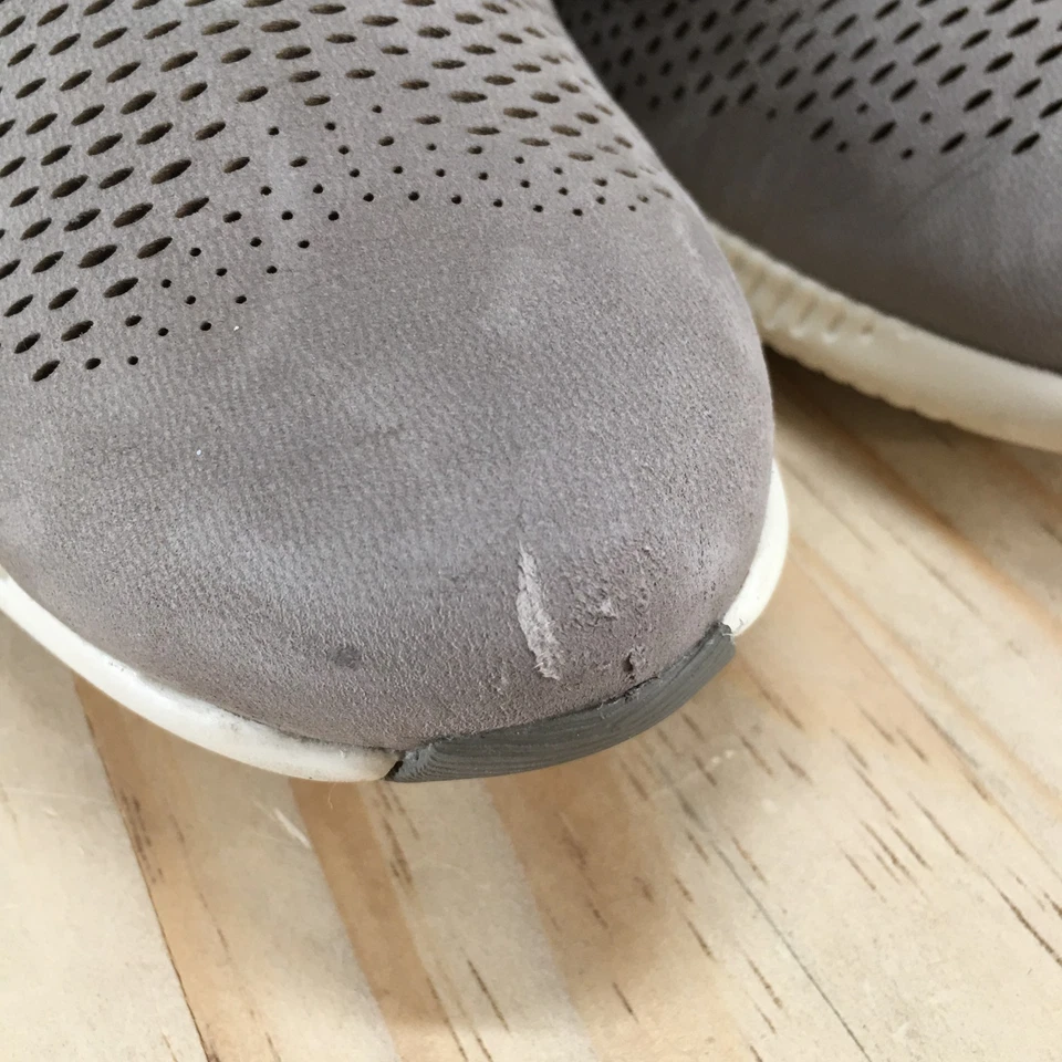 Cole Haan Sneakers Womens 6.5B Gray Suede Zerogrand Razor Wing Oxford Lace Up - Image 4 of 4