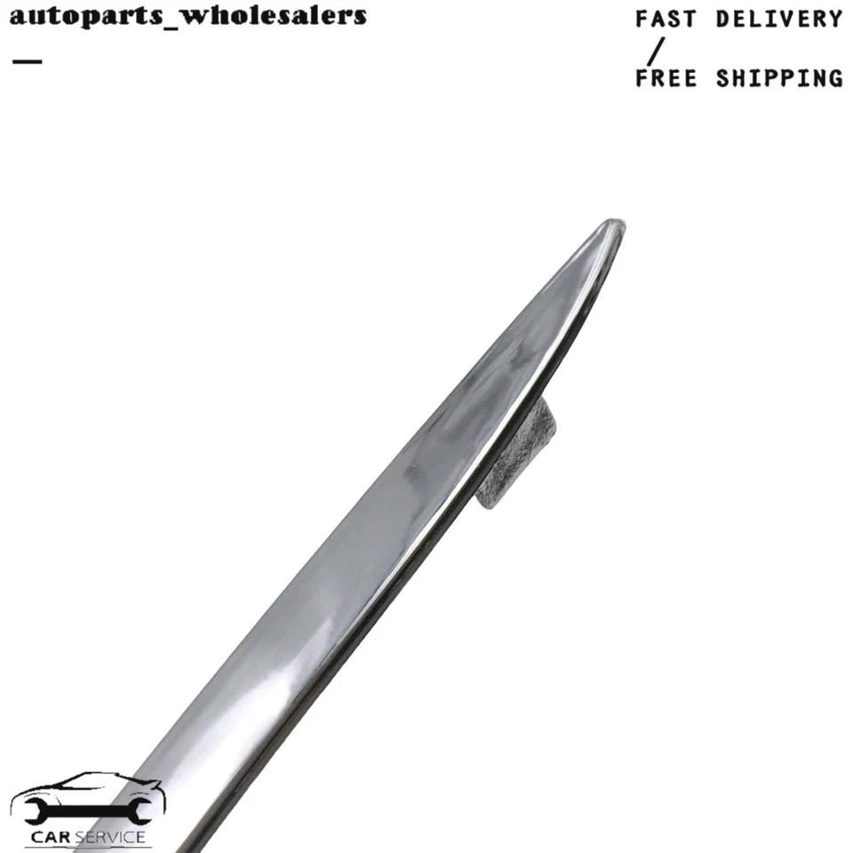 Para Mercedes-Benz E320 E350 E550 2X Parachoques Delantero Moldura Tira Cromada Cubierta de Borde Foto 3 de 4