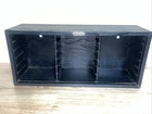 VINTAGE NINTENDO NES CARTRIDGE CABINET 18 GAME STORAGE CASE BLACK