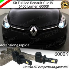 COPPIA LAMPADE FULL LED H7 RENAULT CLIO IV RESTYLING LED 6000K XENON 6400 LUMEN