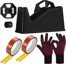 7 Pcs Heat Tape Dispenser Sublimation Set Roll One Size, Red 