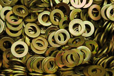 #ad 1250 Hardened 5 8 Flat Washer F436 SAE Grade 8 Yellow Zinc Plated BULK $204.99