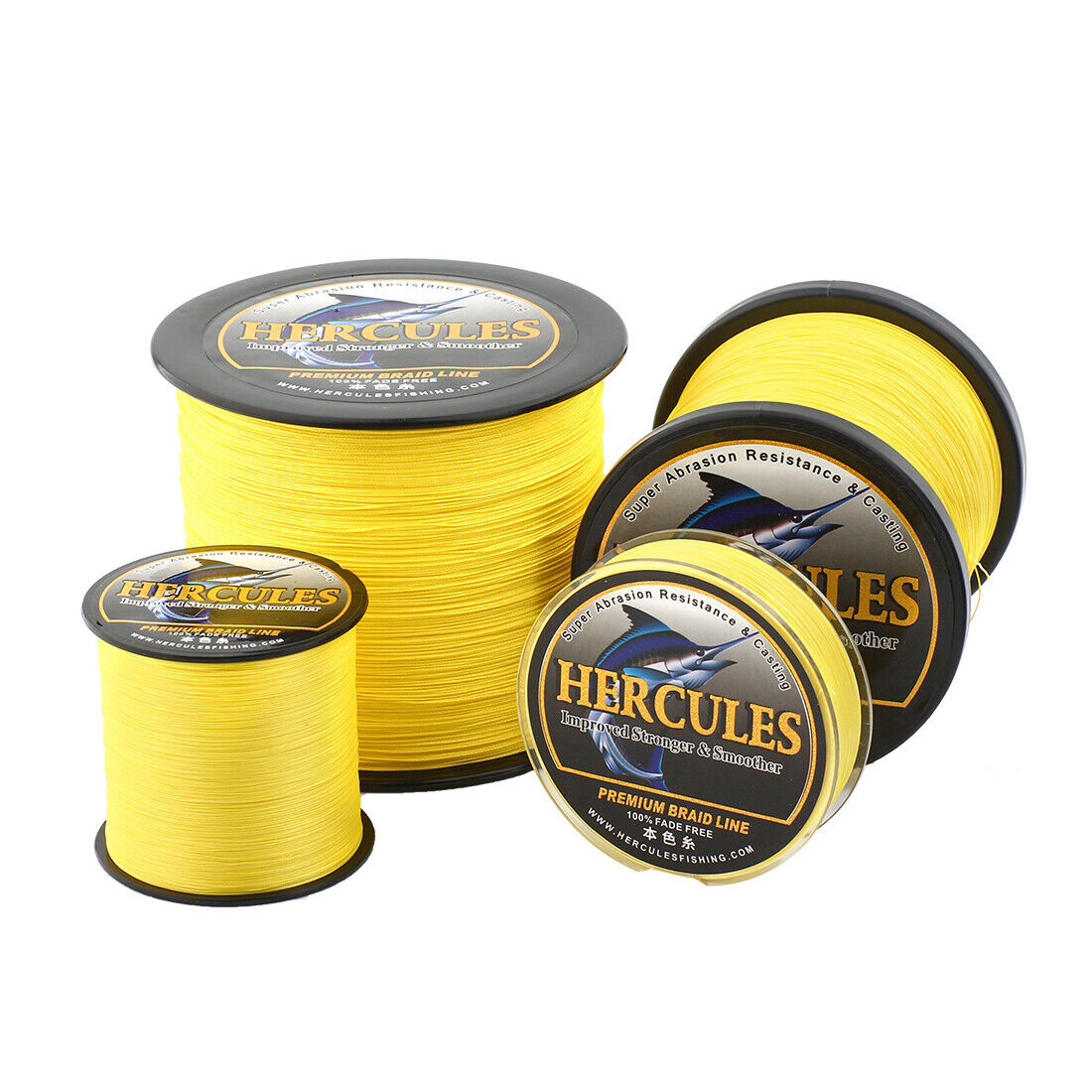 HERCULES Colorfast 30 lb Test Strong PE Braid Fishing Line Fade Free 4 8  Strands