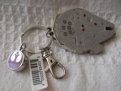 Disney Parks Metal Keychain Star Wars Millennium Falcon