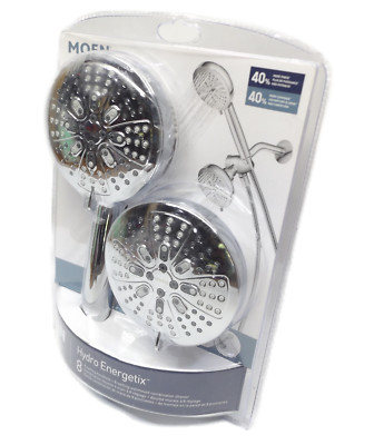 Moen Hydro Energetix 8-Spray Patterns 1.75 Gpm Wall and Handheld Chrome