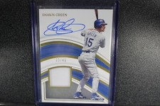 2023 Panini Immaculate Patch Auto Shawn Green /49