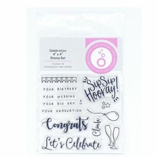 Tonic Studios Acrylic Stamp CELEBRATION SET 4 X 4