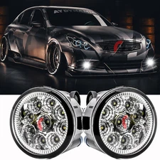 3.5 inch LED Front Bumper Fog Light Lamp  For Infiniti G25/G37 Sedan 2010-2014