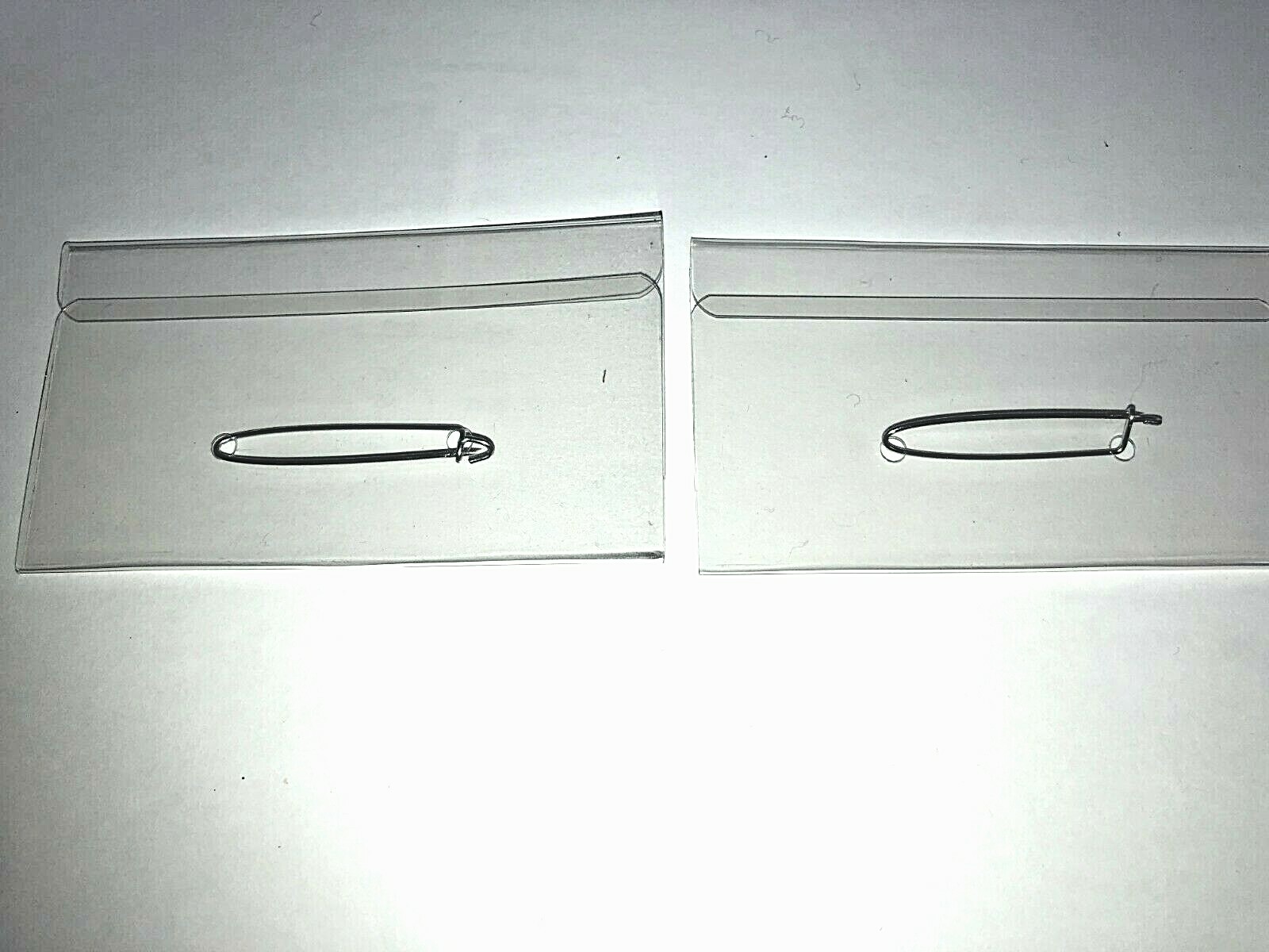 Name Visitor ID Badges Plastic with Pin & Inserts 40x75mm 356467 eBay