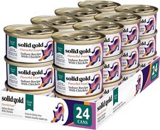 Solid Gold Wet Cat Food Pate for Adult Senior Cats - Made with Real Chicken
