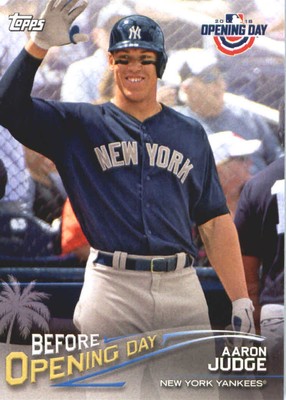 2018 Topps Opening Day Baseball Before Opening Day #BOD-AJ Aaron Judge