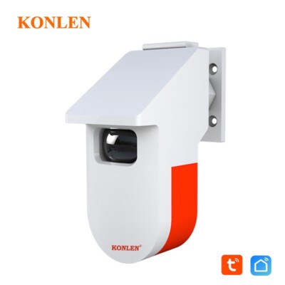 Tuya WIFI PIR Motion Doorbell Sensor Outdoor with Strobe Siren Alarm Detector