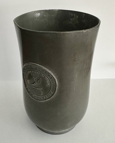 Antica tazza trofeo pista peltro 1874 Harvard Athletic Association - Foto 3 di 5