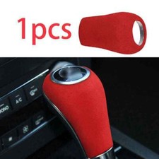 Trim For Benz C/E Class GLK GLS 09-15 Red Suede Central Console Gear Shift Knob