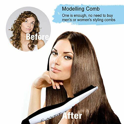 Beard Straightener Comb Quick Heated Brush Styler For Mens Pro Hair Electric - Picture 5 of 7