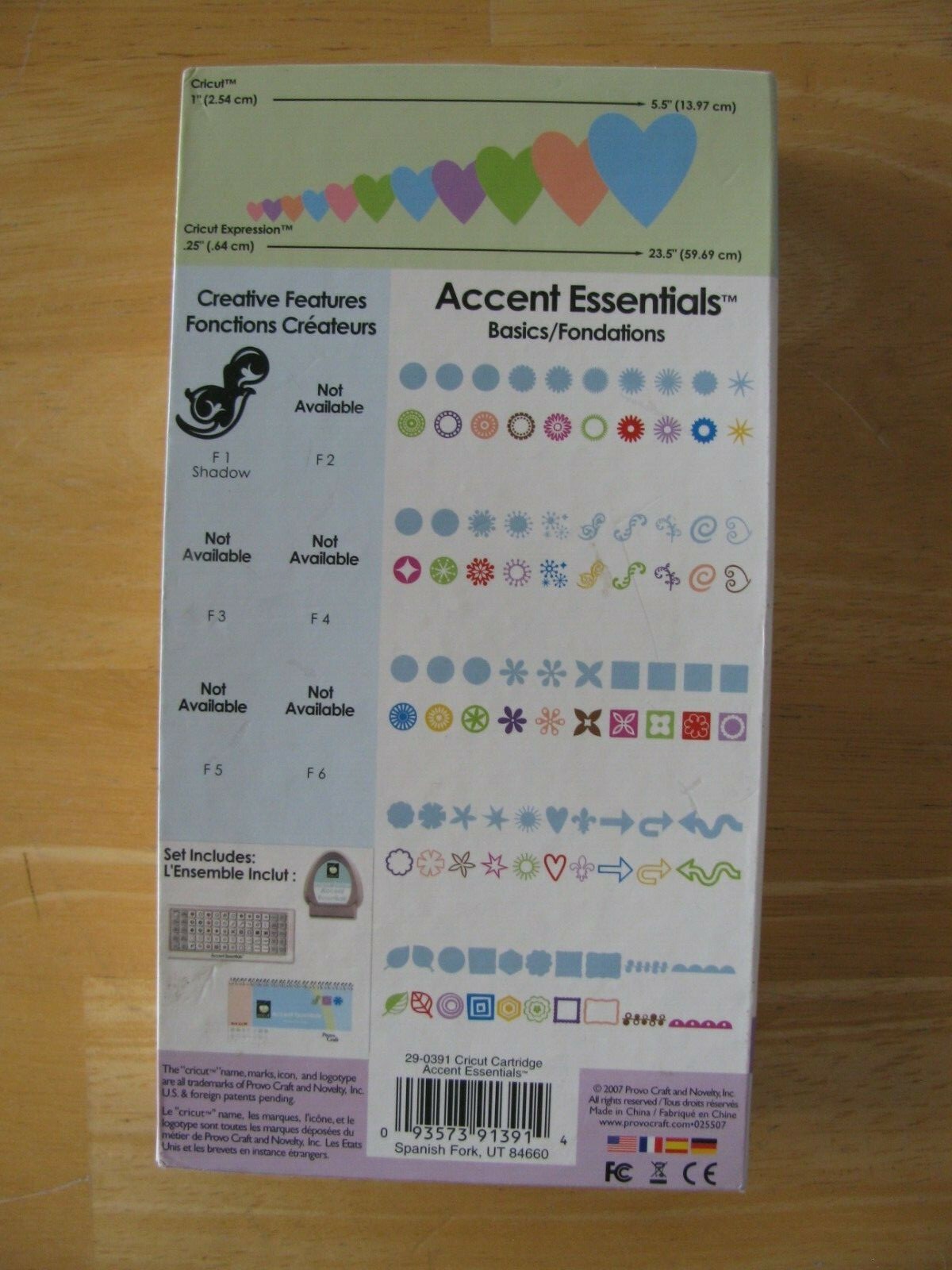 Cricut Cartridge ACCENT ESSENTIALS Complete Link Status Unknown