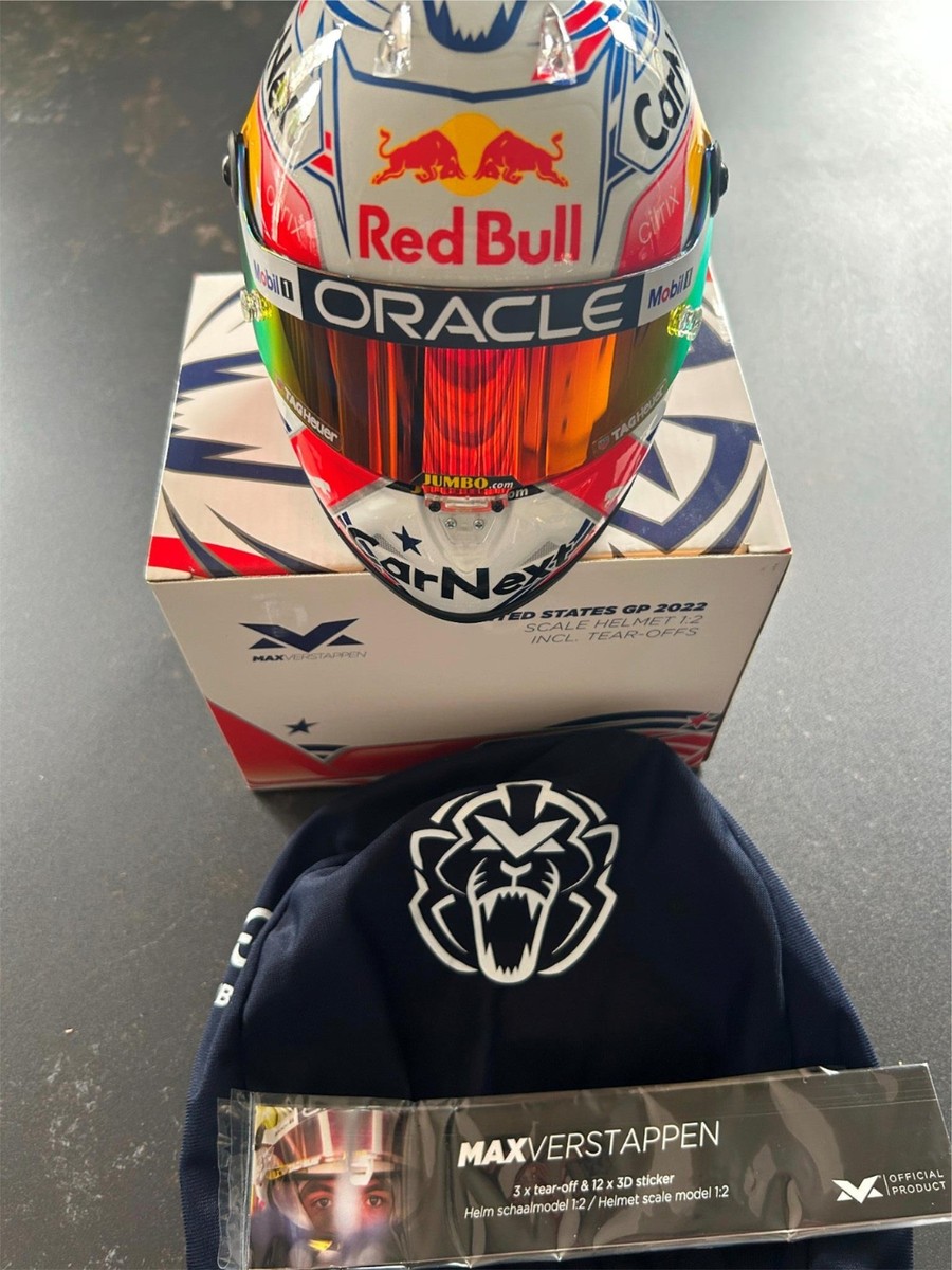 Max Verstappen 2022 World Champion US GP Winner 1/2 Scale Helmet