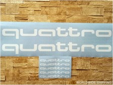 Quattro Die Cut High Cast Vinyl White Decals  Stickers 2