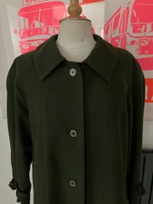 Salkp Austria Loden Green Pure New Wool Long Coat Approx 12