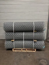 AZEMO Wire Chain Link Fence, 9GA 6ft x 50ft, Galvanized, 2"  Mesh, K&K  Domestic