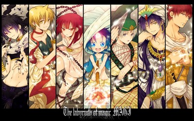 Anime aladdin magi the labyrinth of magic alibaba saluja Gaming Mat Desk Pad