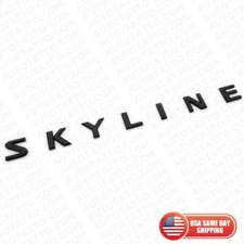 Nissan Infiniti Skyline JDM Trunk Lid Logo Letter Badge Emblem Nameplate Black