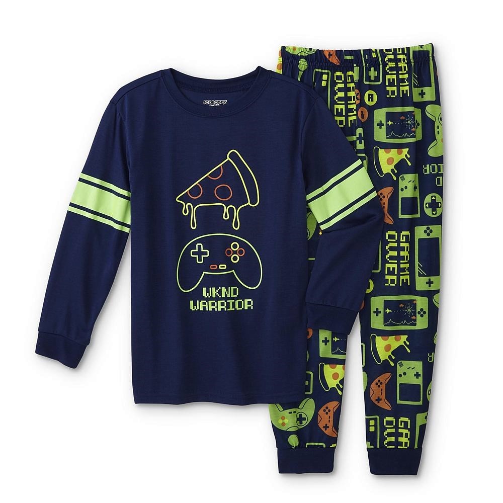 Video Game Pajamas Boys Size 67,8,1012 Gamer/Gaming Shirt/Pant Pizza