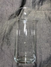 Clear Glass 9  Vase With Flared Top