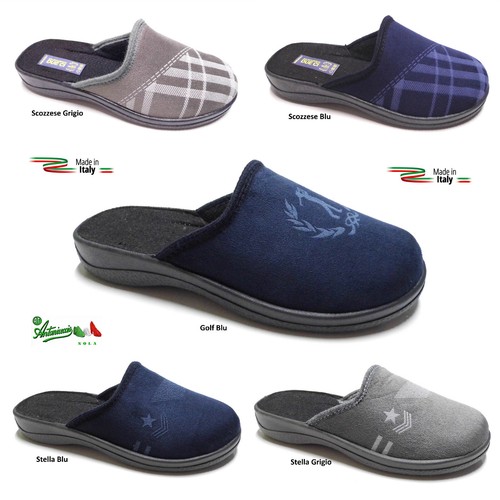 OFFERTA Pantofole ciabatte uomo economiche MADEinITALY calde invernali  gomma | eBay