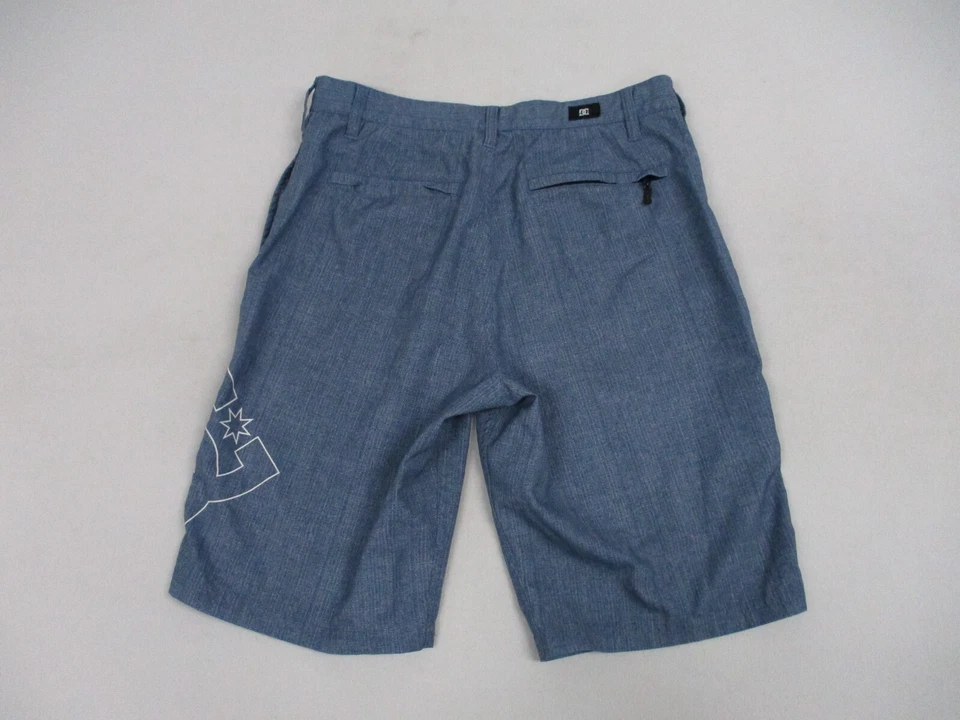 Pantalones Cortos DC Hombres Talla 29 Azul Informal Bolsillos Chino Elastizados Ligeros Foto 2 de 4