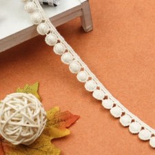 DIY 10 Yards embroidery circle Lace  decoration clothing sewing accesories 1.2cm