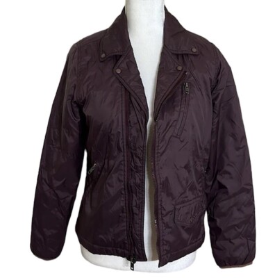 Stussy Women s Jacket Thermolite Plus Insulation Mid-Length Purple Plum Size M