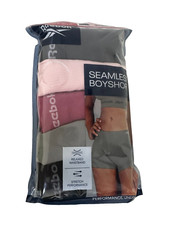 Reebok Ladies 5 Pack Seamless Boyshort, 2XL