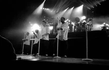 Ricky Bell Johnny Gill Ronnie Devoe and Michael Bivins of New Edi- 1988 Photo