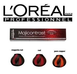 Loreal Majicontrast Colour Chart