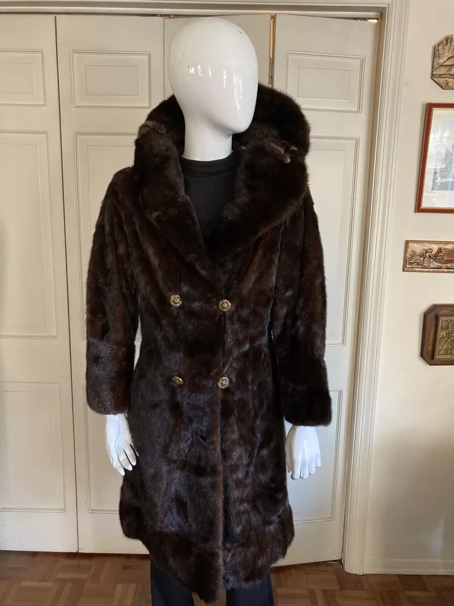 Macy's mink fur best sale coat