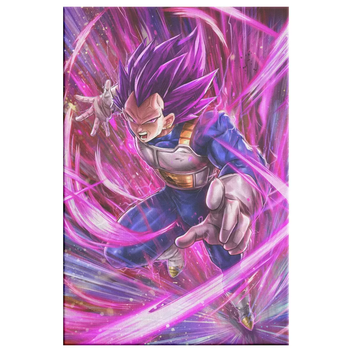 Super Saiyan Blue Evolved Vegeta (Dragon Ball Z) Premium Art Print