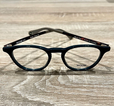 WOOW Black Out 1 col 0960 Transparent Forest Green Eyeglasses 49-20-150mm